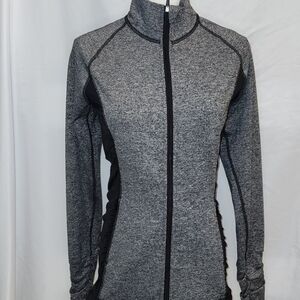 VSX Gray and Black Full-Zip Hoodie